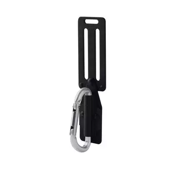 MKK Slim Black Aluminum Carabiner Swing Type Silver (Small) SB-9S