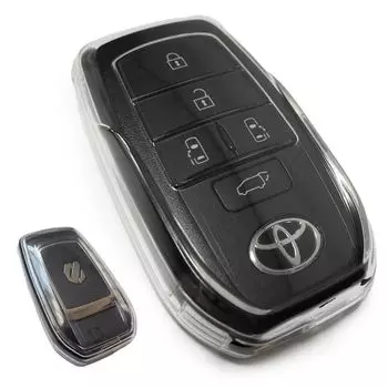 [MKMC] Чехол для ключа, Ключ от автомобиля с функцией Smart Key, Материал ТПУ, Совместимые детали для Toyota New Prius, Alphard, Vellfire, Harrier, RAV4, Crown