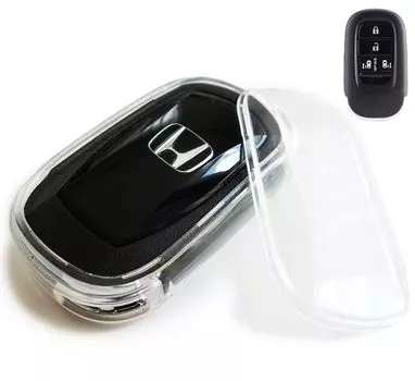 MKMC Key Case Cover, TPU Material, Honda New Model Nbox JF5, Step Wagon, Vezel, Odyssey, Freed, wrv zrv, clear Free Size