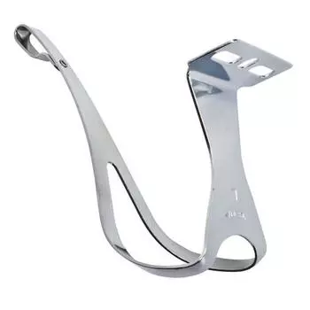 MKS Toeclips Pair Size L Chrome by Mks