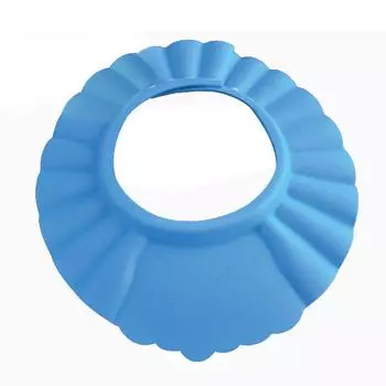 Младенческие дети моют волосы, защищают козырек, шапочки с шампунем, шапочка для душа для купания, уход за ребенком One Size синий