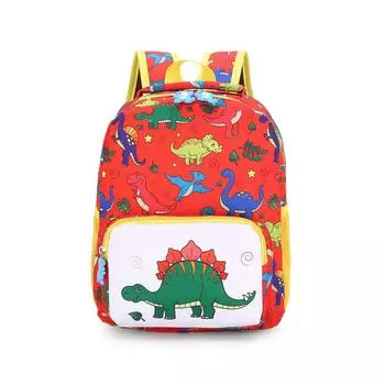 Младенец Детские Дети Мальчики Девочки Рюкзак Школьные сумки Детский сад Милый принт One Size красный