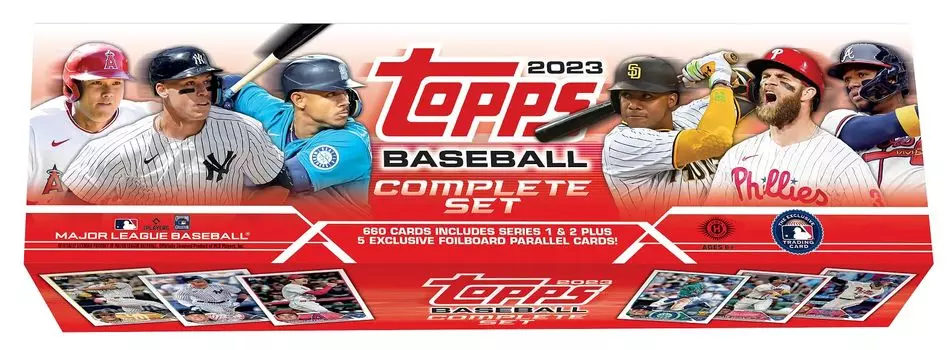 MLB 2023 Topps Полный набор бейсбольных карточек Hobby Box Tops Полный набор бейсбольных карточек Hobby Box Major League