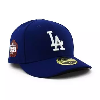 MLB 2025 Открытие сезона Модель кепки серии Токио LP59FIFTY Los Angeles Dodgers MLB СЕРИЯ ТОКИО НИЗКАЯ КРОНА Кепка LA DODGERS Шляпа 5950 LC LP Аутентичный Шохей синий