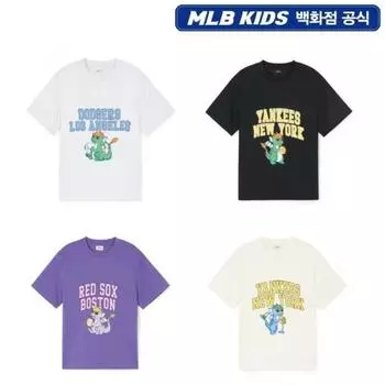 MLB Футболка с короткими рукавами и принтом «Драконы» для детей Grey/110