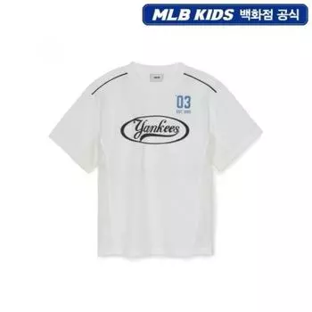 Mlb Kids Basic OuTdoor Color Round Logo T shirT Pink/110