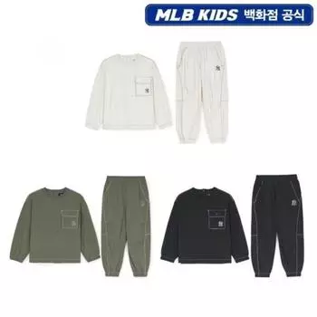 Mlb Kids Basic Outdoor Woven Sweatshirt Set blacks/110