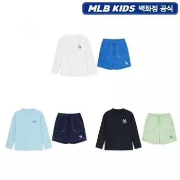 Mlb Kids Basic T shirT Rash Guard Set blacks/120