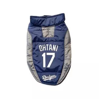 MLB Официальный Лос-Анджелес Доджерс Шохей Отани Модель игрока Пуховик Жилет S Форма Бейсбол Лос-Анджелес Доджерс Питомец
