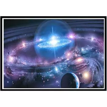 Млечный Путь Diy Алмазная картина Полный круг 5D Алмазная вышивка Вселенная Пейзаж Набор для вышивки крестом Мозаика Подарок 40X30cm