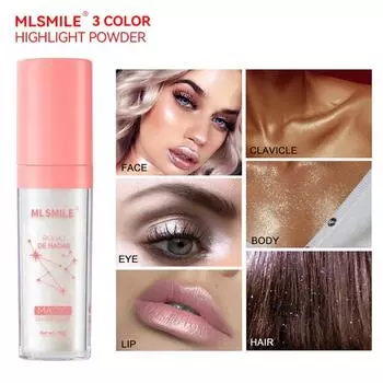 MLSMILE Макияж Highlight Shooting Powder Натуральный трехмерный ремонт, все тело осветляет тело High Light Powder 01