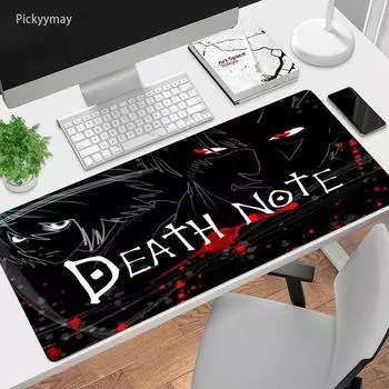 мм XXL игровой коврик для мыши Death Note большой резиновый геймерский настольный ковер аниме компьютерный коврик для мыши ПК клавиатура настольные игровые коврики