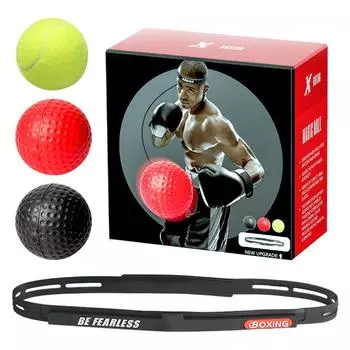 ММА Боксерский мяч для бокса с креплением на голову, полиуретановый боксерский мяч для рефлексотерапии с повязкой на голову