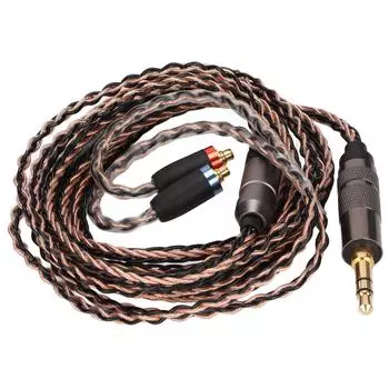 MMCX 3,5 мм кабель для наушников OFC 8 Core сменный кабель для наушников для SE535 UE900 UE900s