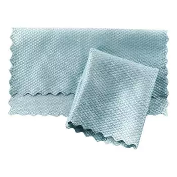 (МНГФ) Многофункциональные многоразовые салфетки для ворса, впитывающие рыбью чешую, салфетка для чистки стекла из микрофибры, наночешуйчатая ткань для чистки One Size розовый