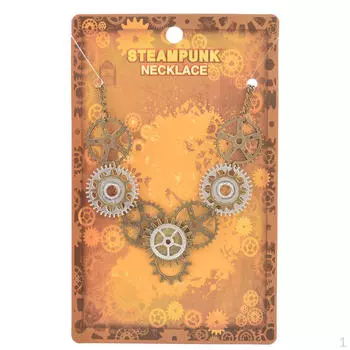 Много древнего золотого и подвесного ожерелья в стиле стимпанк