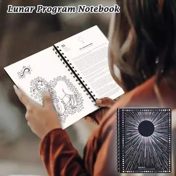 Много лунных планировщиков, лунный планировщик для ведьм, магический лунный планировщик, планировщик 2025 года с раскладами One Size