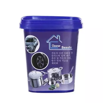 Многоцелевая чистящая паста. Очиститель стали. Очистка пятен на домашней кухне. синий