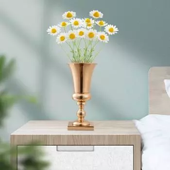 Многоцелевая художественная ваза, легкая, роскошная, полезная, настольная, центральная, цветочный горшок золотистый