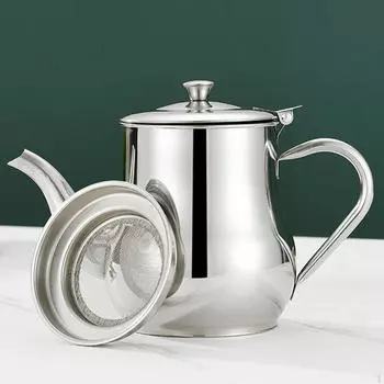 Многоцелевая канистра из нержавеющей стали для хранения масла для дома и ресторана 11oz