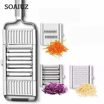 Многоцелевая овощерезка, овощечистка, терка из нержавеющей стали, кухонный инструмент, гаджеты
