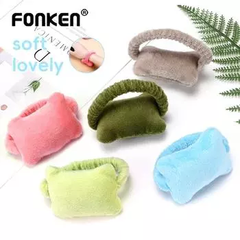 Многоцелевая подушка для мыши Fonken, повязка на запястье, повязка для волос, мягкая, свободно перемещаемая подушка на запястье для офисного работника, геймера синий