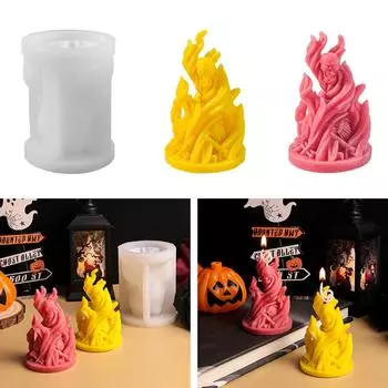 Многоцелевая серия «Череп на Хэллоуин», стильные формы для свечей, аксессуары для рукоделия, жуткие праздничные украшения