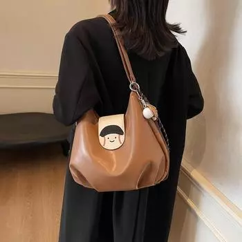 Многоцелевая сумка из мягкой кожи женская сумка через плечо рюкзак сумка-тоут кофейный