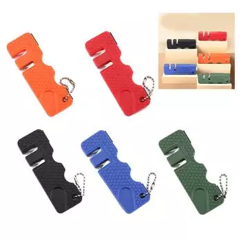 Многоцелевая точилка для ножей, точилка для ножниц, точильный камень, карбиды, точилка для кухонных ножей, карманная точилка для ножей разноцветный