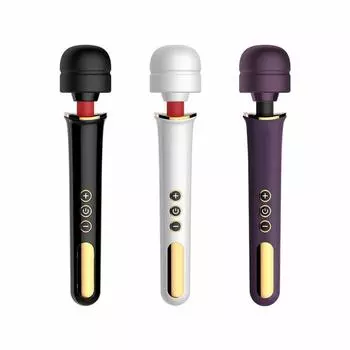 Многоцелевая вибрационная палочка из силиконового материала, 10 частот, 5 скоростей, массажная палочка, водонепроницаемая и бесшумная зарядка через USB