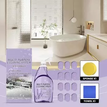 Многоцелевое чистящее средство для чистки, обезжиривания, удаления пятен, чистки кухни и ванной комнаты, многофункциональное чистящее средство 200 мл One Size белый