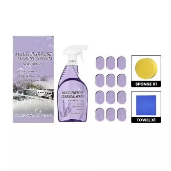 Многоцелевое чистящее средство для чистки, обезжиривания, удаления пятен, чистки кухни и ванной комнаты, многофункциональное чистящее средство 200 мл One Size белый