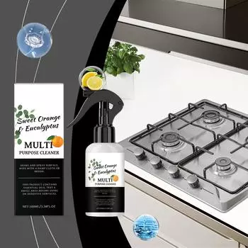 Многоцелевое чистящее средство, универсальное обезжиривание и удаление накипи для кухни и ванной комнаты, экологически чистое бытовое и коммерческое применение(100мл) One Size