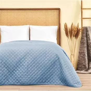 Многоцелевое двуспальное покрывало Nuvomon, синее