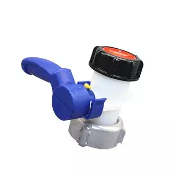 Многоцелевой адаптер для IBC-контейнера, вход 80 мм, выход 50 мм, клапаны, аксессуар для бытовых и садовых водяных соединителей 62