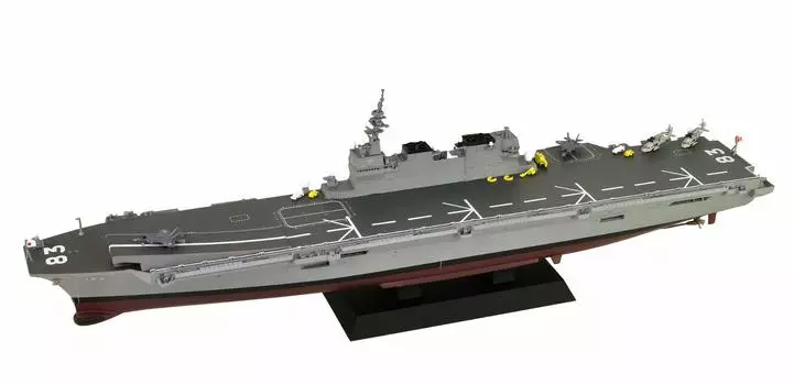 Многоцелевой эсминец военно-морских сил Pit Road Skywave Series Izumo с трамплином Пластиковая модель J72CV 1/700 Самооборона DDH-183