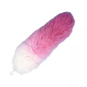 Многоцелевой брелок «Лисий хвост», универсальный автомобильный кулон, брелок-шарм или подвеска для кошелька, в ассортименте цветов, стильные наряды горячий розовый