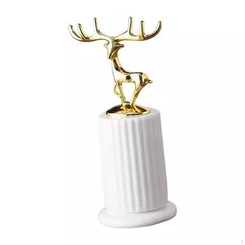 Многоцелевой держатель для зубочисток в виде фигурок оленей для домашнего кафе-бара зелёный