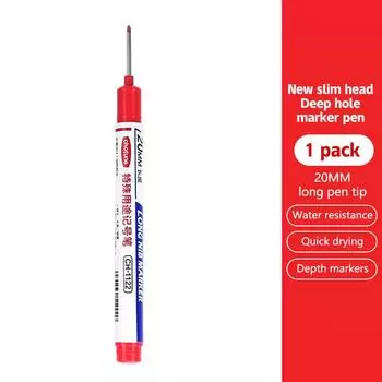 Многоцелевой длинный наконечник специального маркера, быстросохнущий водостойкий маркер для маслянистых поверхностей, керамическая плитка, плотницкий длинный наконечник маркера-карандаша красный