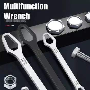 Многоцелевой гаечный ключ с храповым механизмом Ручной инструмент для ремонта Двусторонний гаечный ключ Torx Универсальный гаечный ключ Torx 150mm чёрный