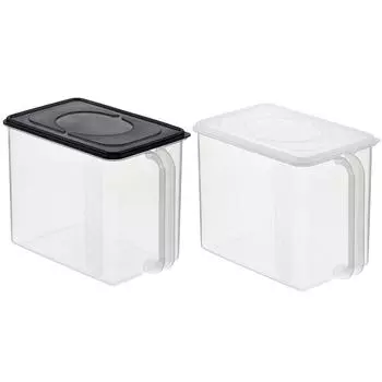 Многоцелевой герметичный контейнер для хранения INOMATA (8,0 л) Коробка-органайзер с ручкой Коричневый/Белый коричневый