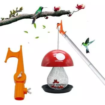 Многоцелевой хозяйственный крючок Регулируемый локоть Прочная несущая способность Простая установка Рождественские огни Поворотная головка Универсальный крючок для хранения оранжевый