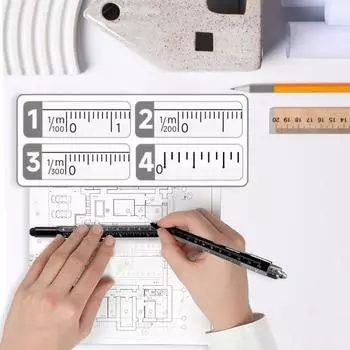 Многоцелевой инструмент ручка для мужчин светодиодная подсветка отвертка линейка стилус уровень открывалка для бутылок гаджеты 9-в-1 мультитул ручка чёрный