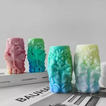 Многоцелевой кленовый лист цилиндр прочная силиконовая форма для свечей и смоляных кастов универсальные формы для свечей принадлежности для рукоделия