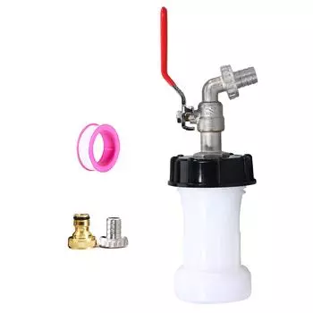 Многоцелевой кран для слива из бака S60x6 крупная резьба 1000 л большой емкости аксессуары для резервуара для воды с адаптером 3/4 дюйма A