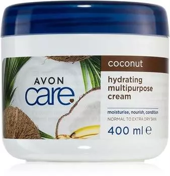 Многоцелевой крем Avon Care с кокосом для лица, рук и тела TU прозрачный