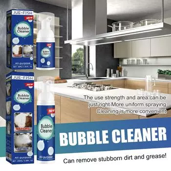 Многоцелевой кухонный пенный спрей-обезжириватель, прочное чистящее средство для кухонных вытяжек от стойких масляных пятен 100 мл 30ml