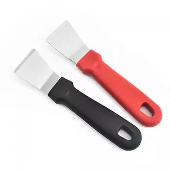 Многоцелевой кухонный шпатель из нержавеющей стали, лопатка для чистки грязи, лопатка для размораживания холодильника, бытовой инструмент для дезактивации, 2 цвета чёрный