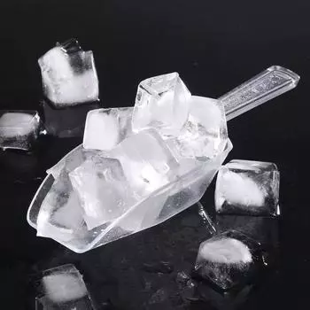 Многоцелевой кухонный совок Прозрачный совок для льда 6,7 дюйма для контейнеров Конфеты Попкорн Еда Канистры для мороженого и десерта Банки Шведский стол Кухня Бар Свадьба