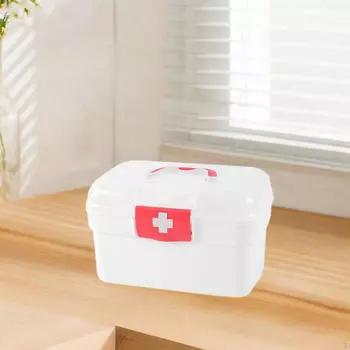 Многоцелевой медицинский ящик для семейной первой помощи с ручкой для небольших медицинских походов L